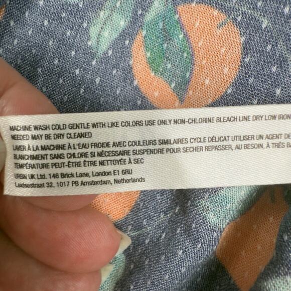 Anthropologie The Piper Bandeau Cutout Oranges Ruched Mini Dress XS RARE - Picture 8 of 10